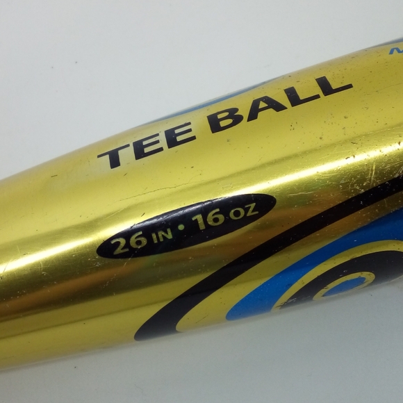 MLB Louisville Slugger Tee Ball 26 Inches 16oz Omaha Gold Baseball Bat TPX - Picture 6 of 12